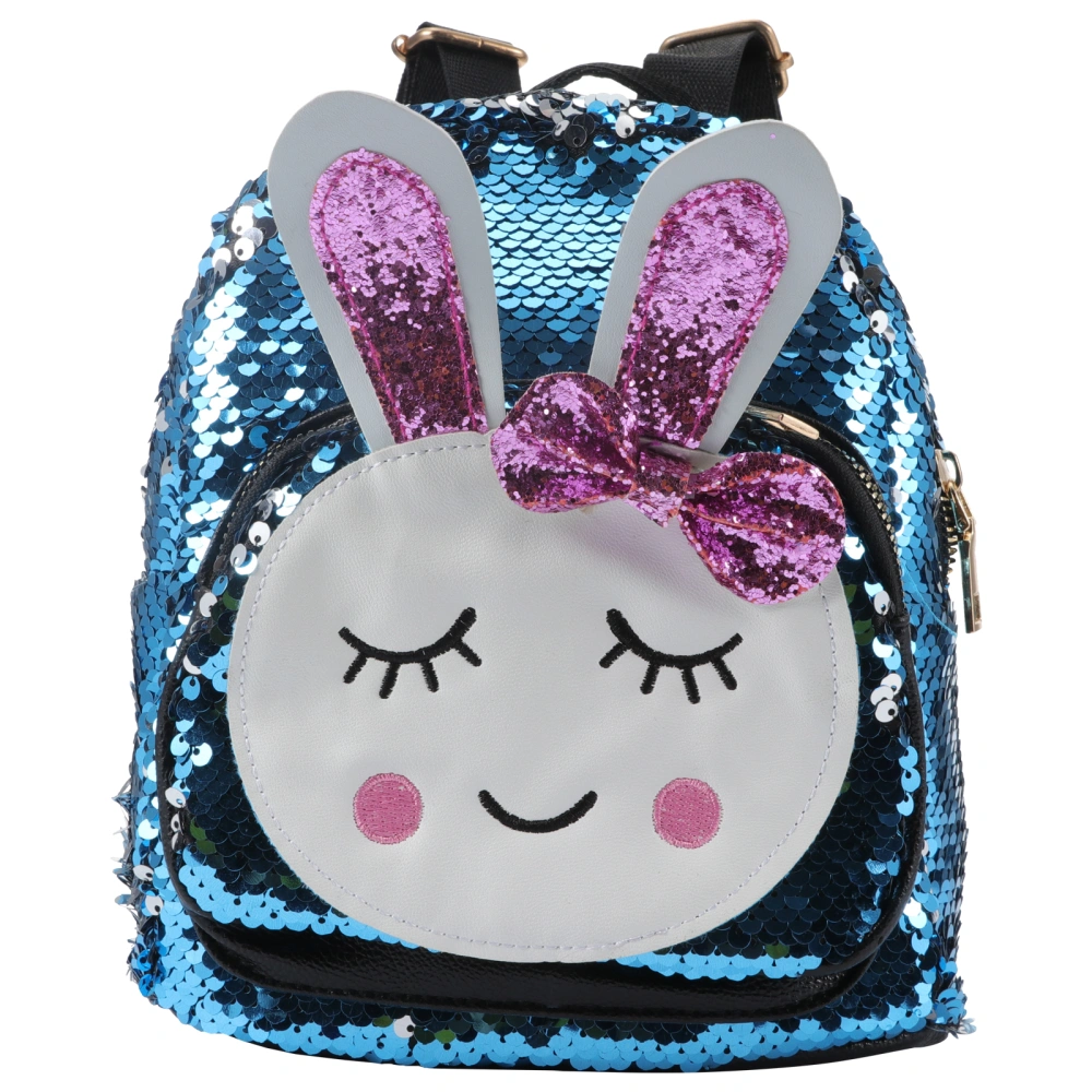 1pc Kids Backpack Lovely Sequin Rabbit Student Schoolbag Backpack Fashion Bag