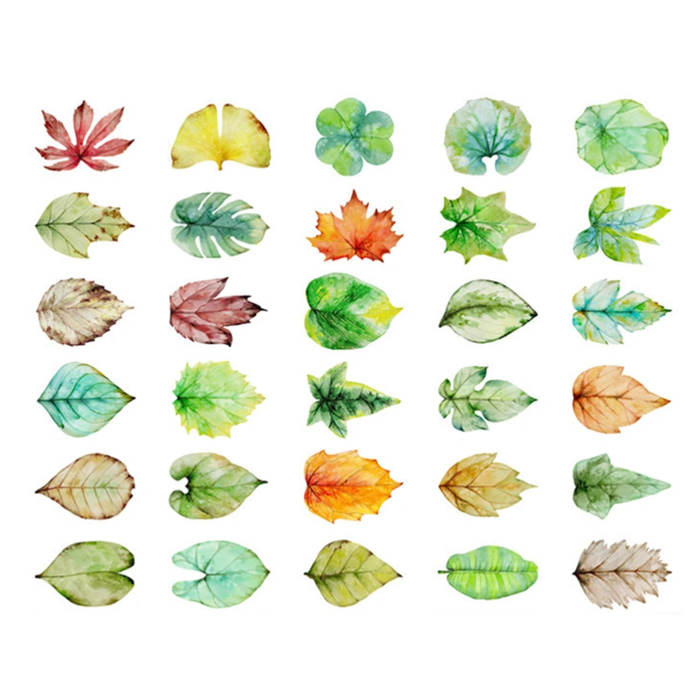 30pcs Adorable Leaves Design Romantic Postcards Postcard Great for Lovers Thanksgiving Gift