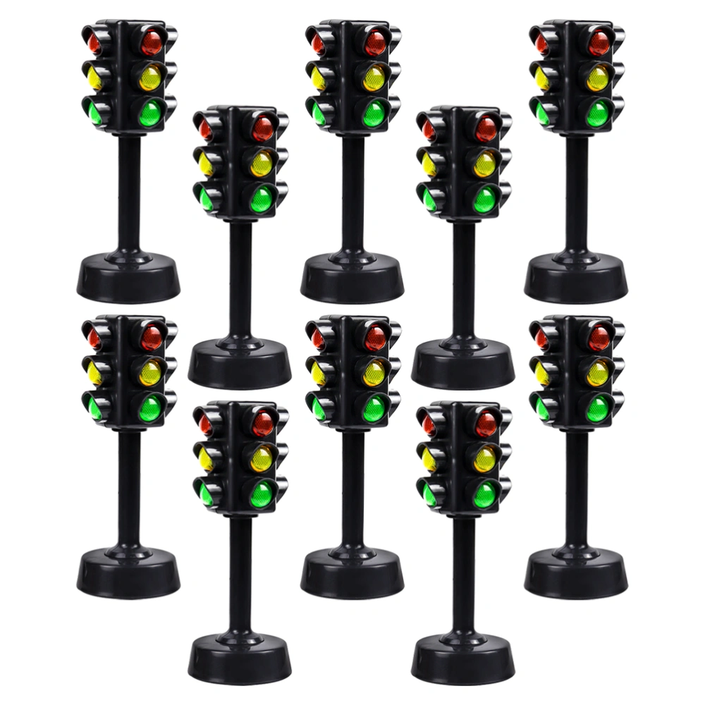 10Pcs Traffic Lamp Models Mini Signal Lights Interesting Signal Lamp Decors