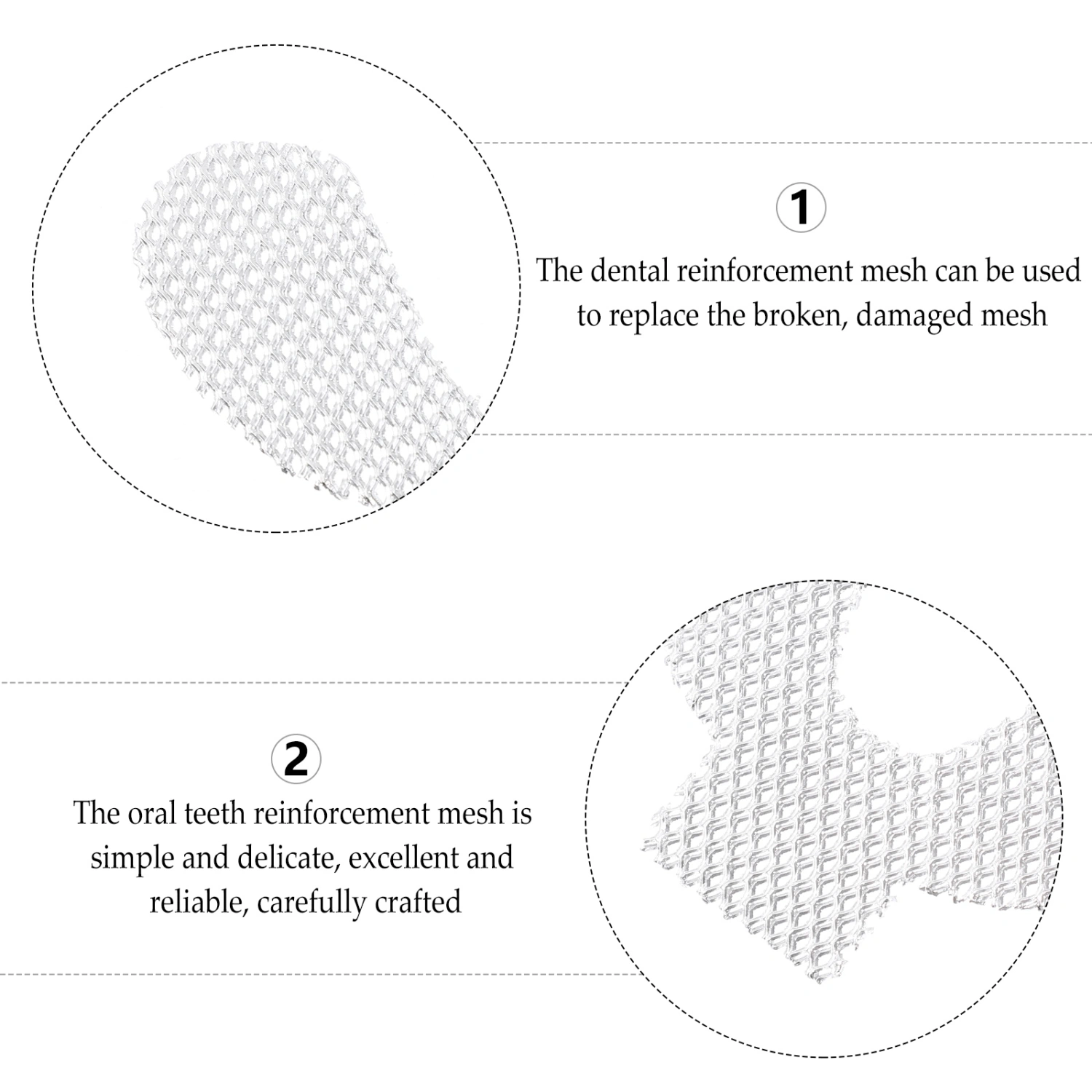 10pcs Lower Dental Reinforcement Metal Meshes Oral Dental Reinforcement Mesh