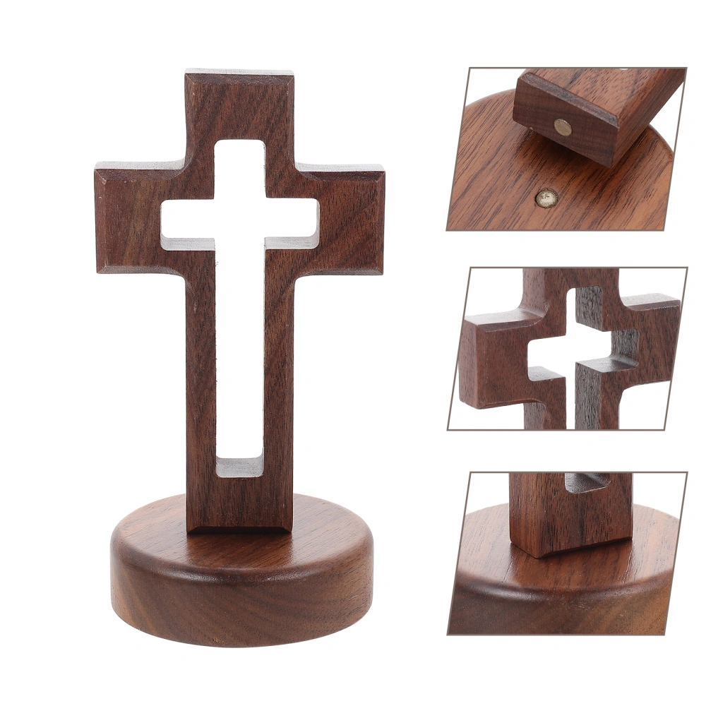 1 Set Wooden Holy Cross Ornaments Cross Church Decoration Religious Adornments