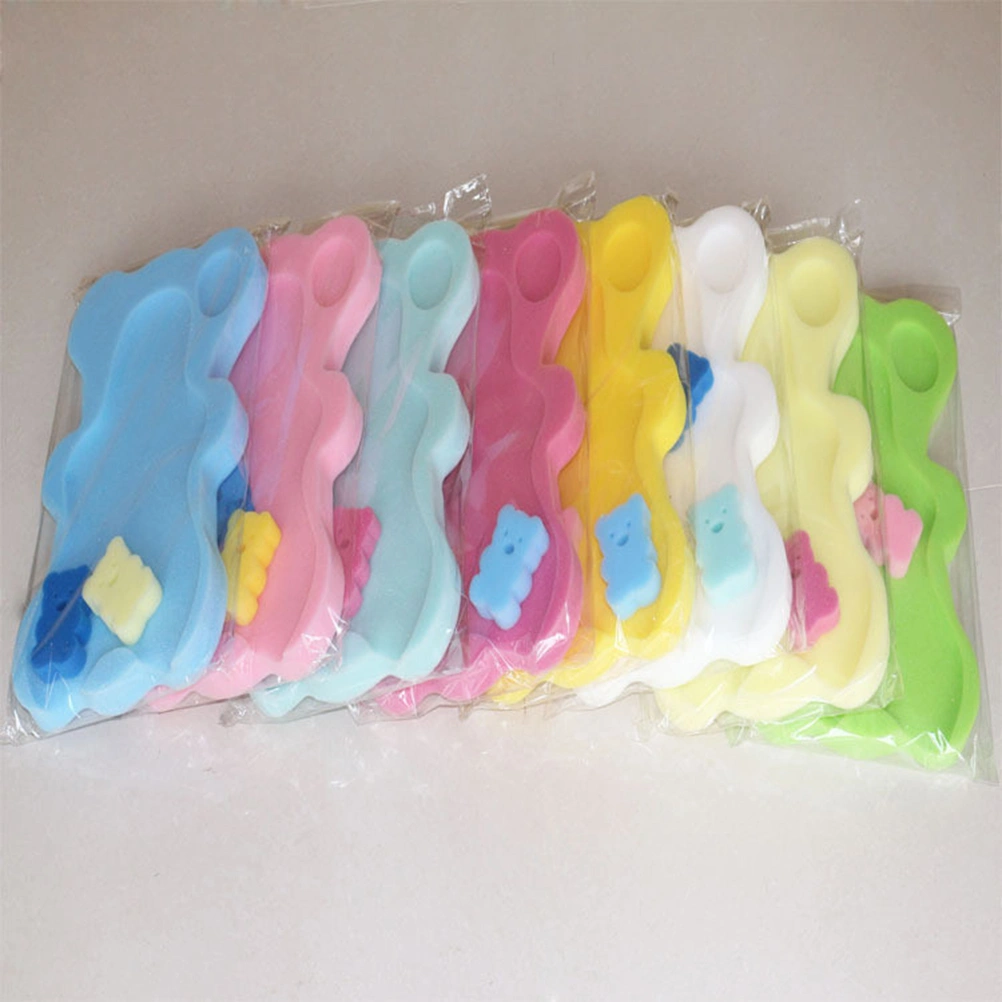 Comfortable Baby Bath Sponge Mat Non-slip Sponge Cushion Mat（Mint Green）