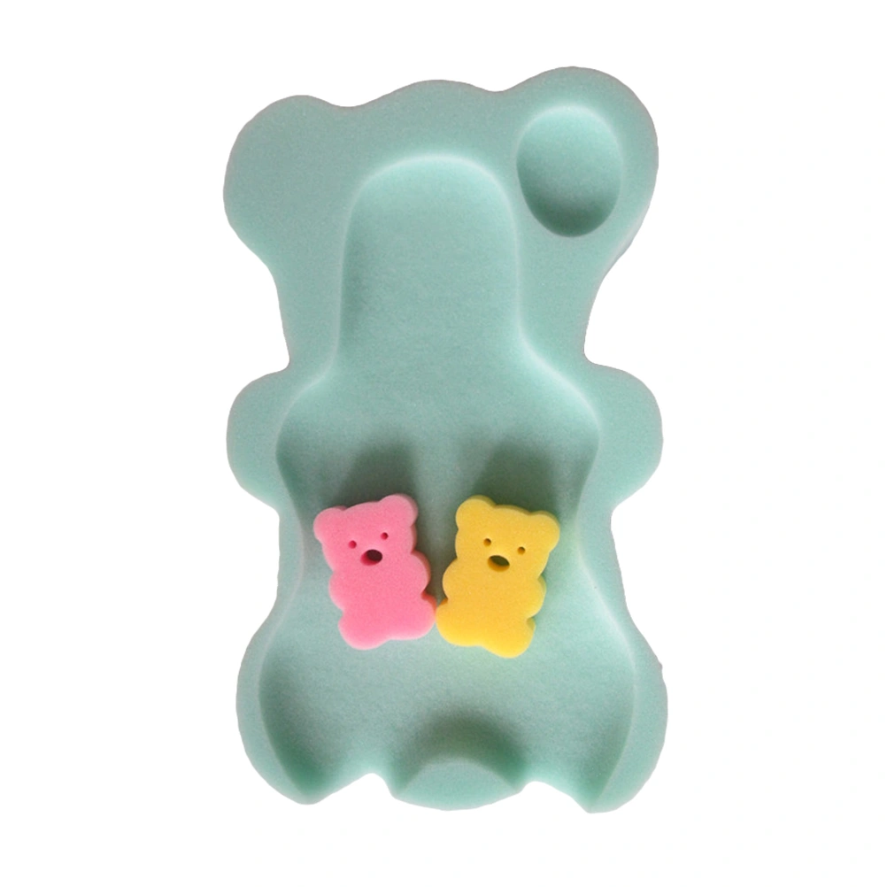 Comfortable Baby Bath Sponge Mat Non-slip Sponge Cushion Mat（Mint Green）