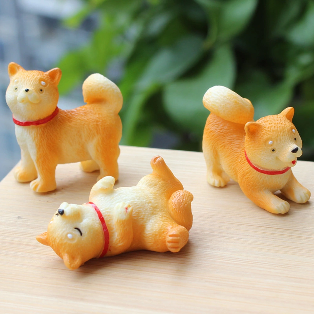 1 Set Creative Animal Adornment Akita Ornament Akita Figure Household Decor