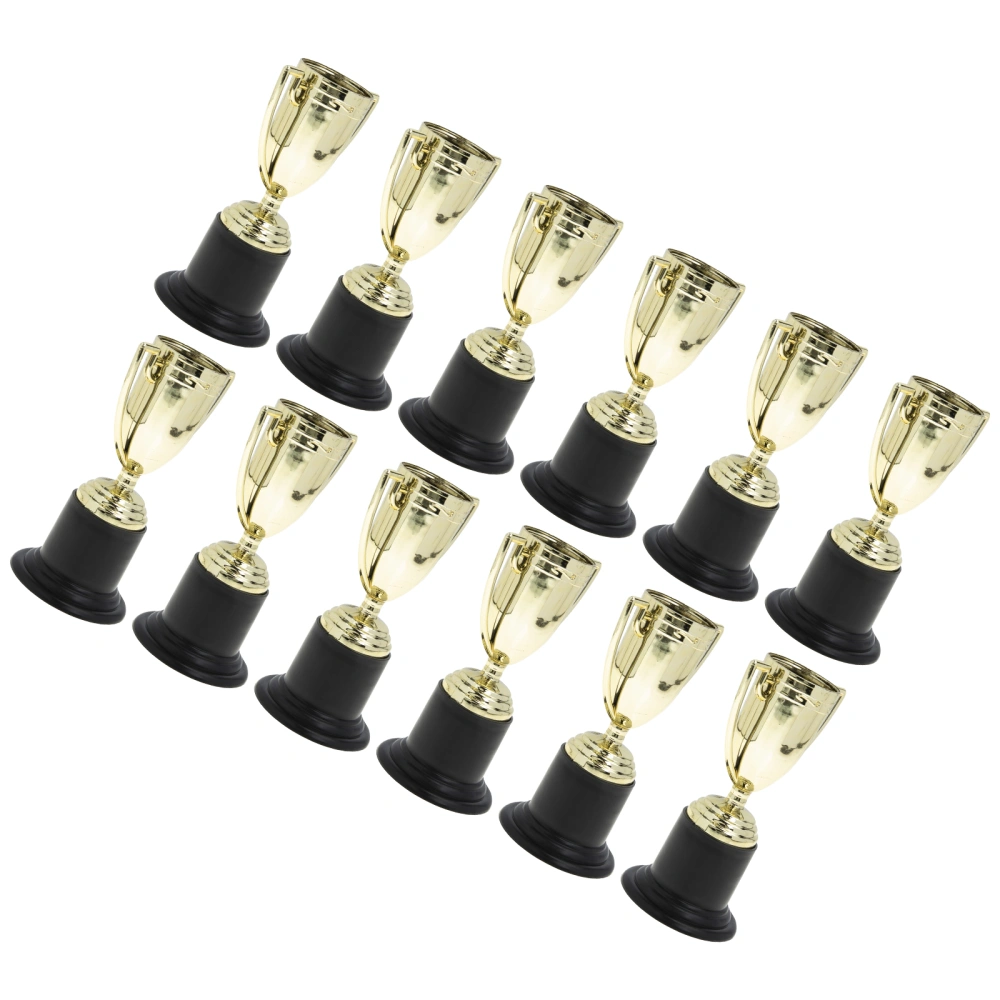 12Pcs Plastic Trophy Models Party Trophy Props Children Prize Trophy Adornments Small Trophy