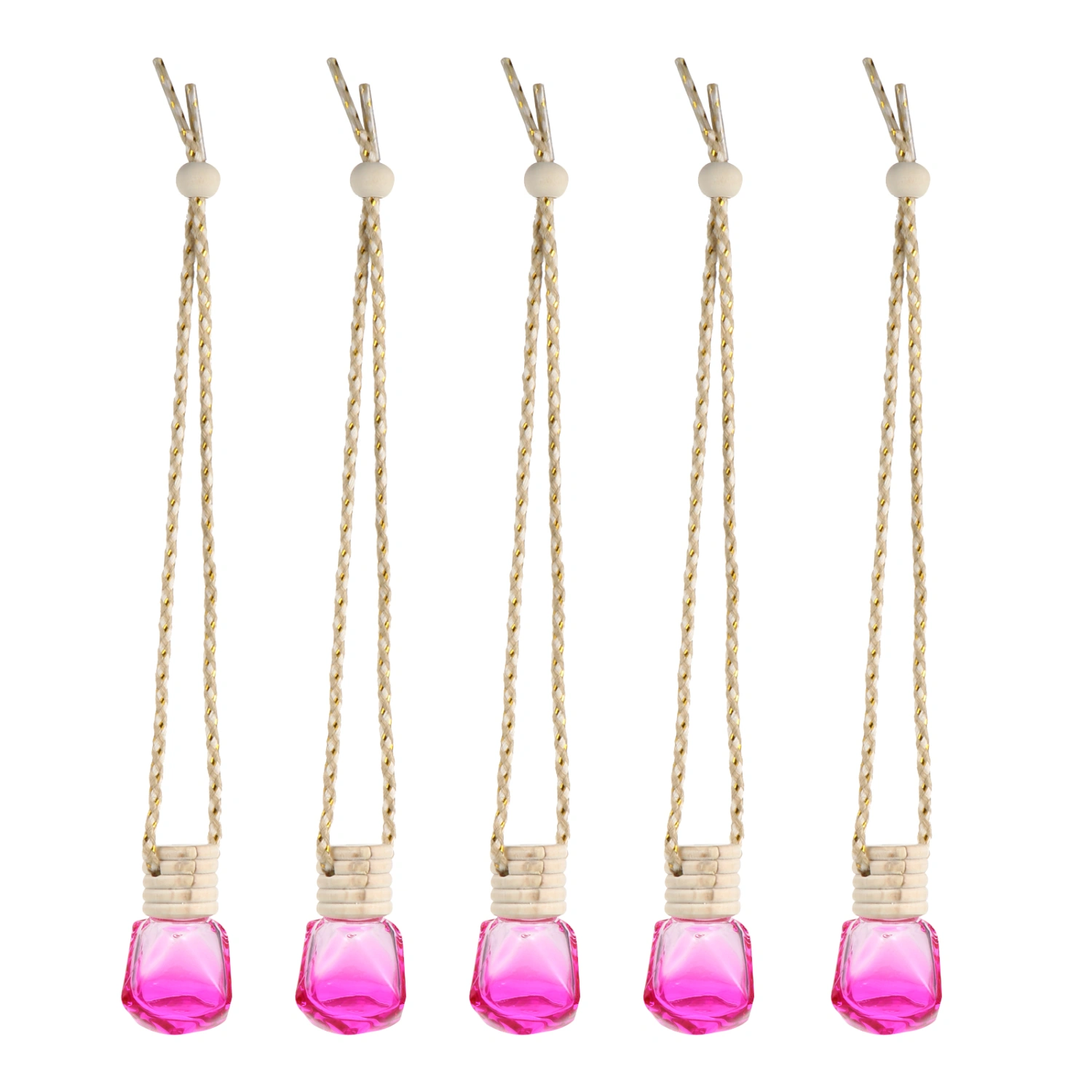 5Pcs 8ml Car Hanging Perfume Aromatherapy Bottle Diffuser Essential Oil Diffuser