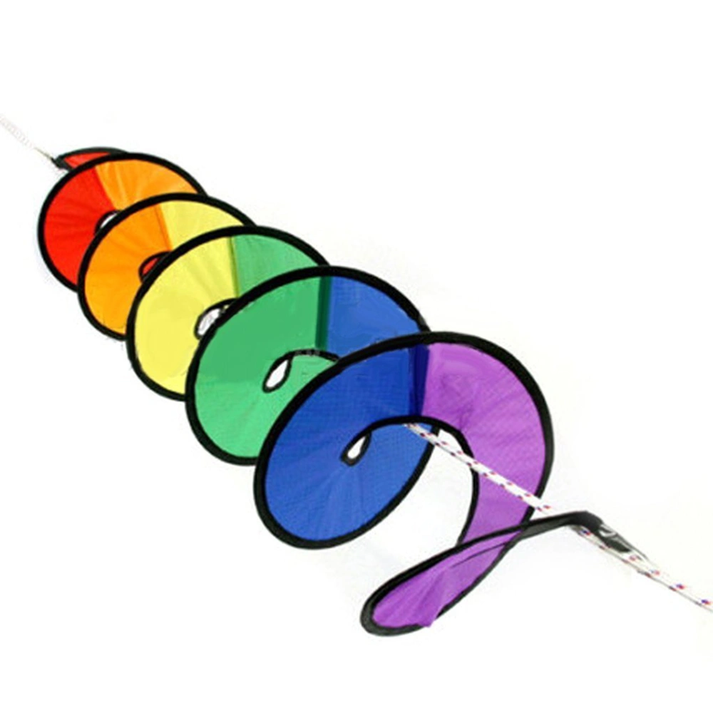 Spiral Rainbow Wind Tent Garden Outdoor Lawn Decoration Nylon Colorful