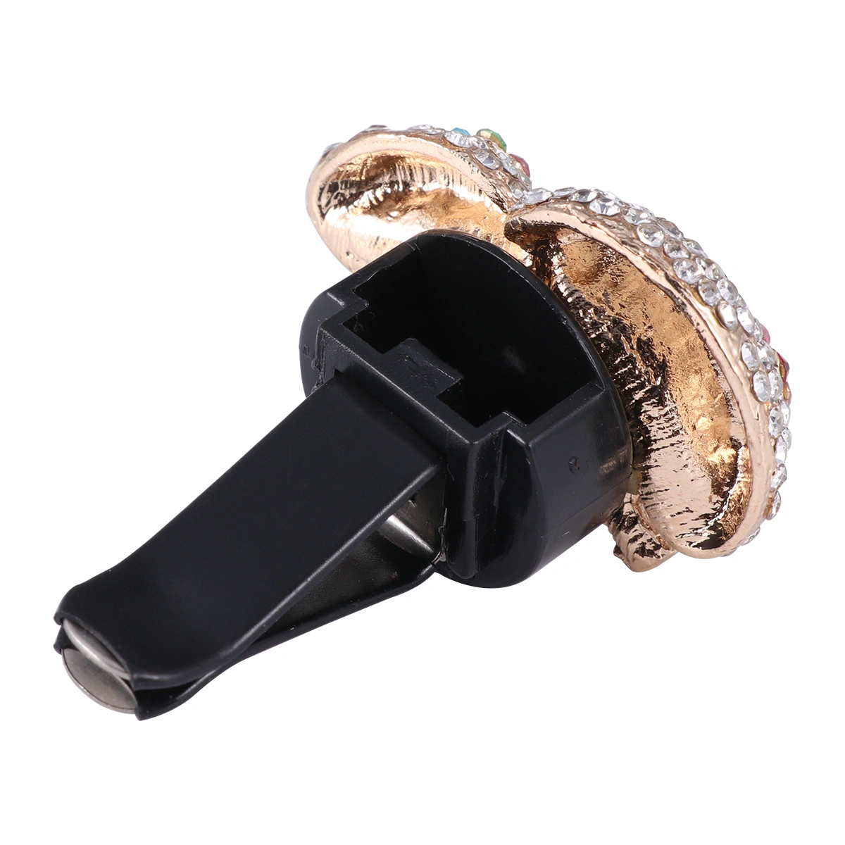 Fashion Rhinestone Mushroom Perfume Clip Sparkling Aromatherapy Diffuser Solid Perfume Vent Clip Charms Inner Dashboard Bling Decoration Gift with Random Cotton Pad for Auto Vehicle Car