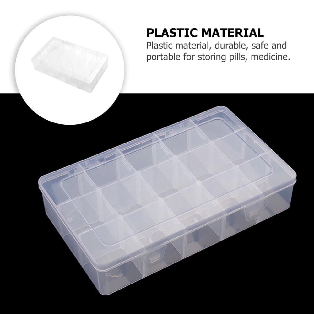 1pc Plastic Container Storage Box Simple Small Objects Storage Box (White)