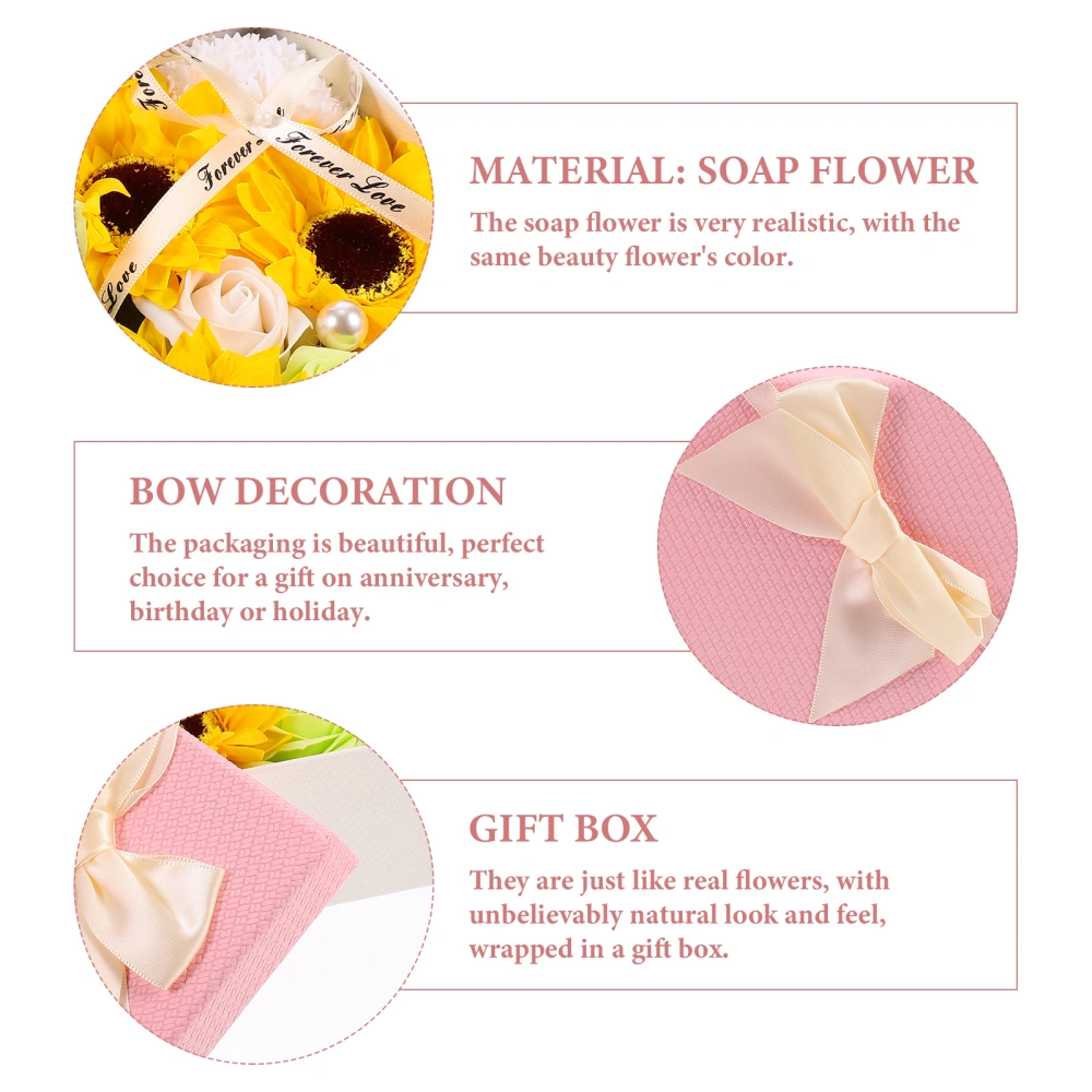 1pc Luxury Flower Box Scented Soap Flower Essential Oil Soap Creative Flower