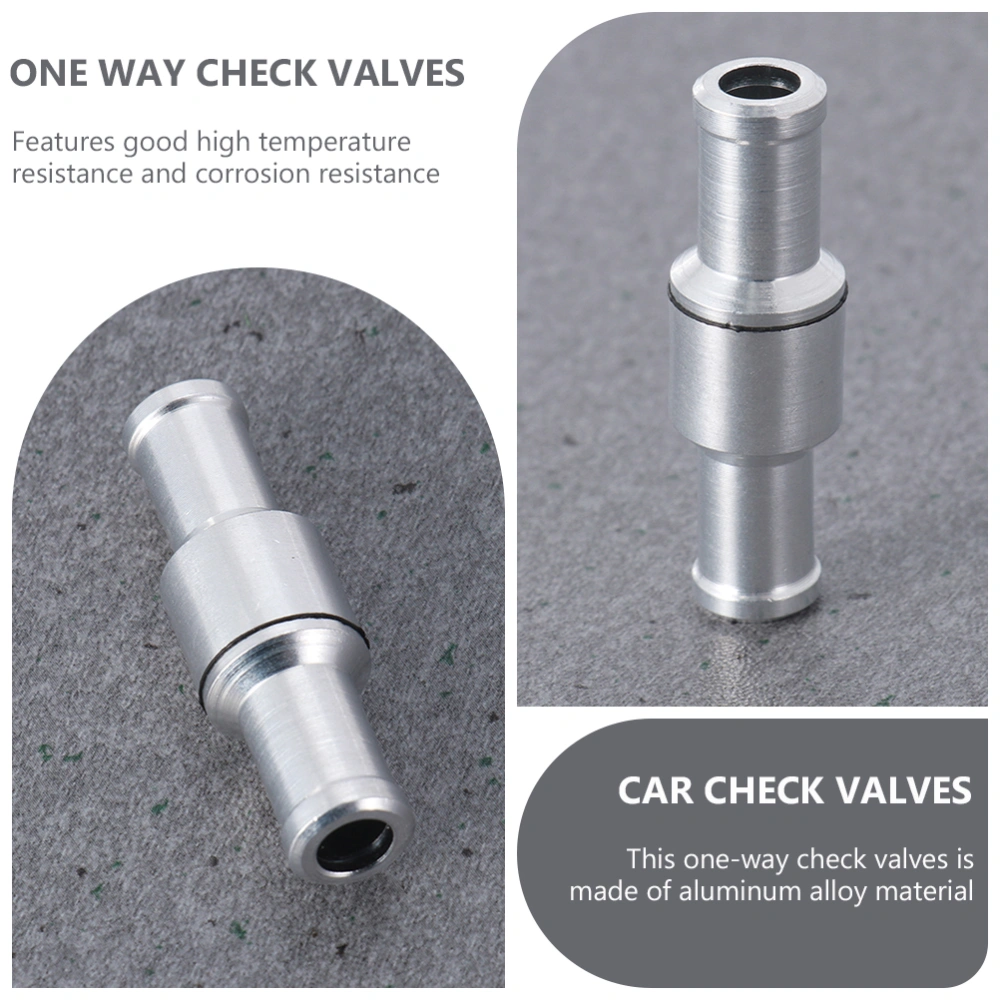 2 Pcs Car Check Valves Vehicle One Way Inline Check Valves Fuel Diesel Valves