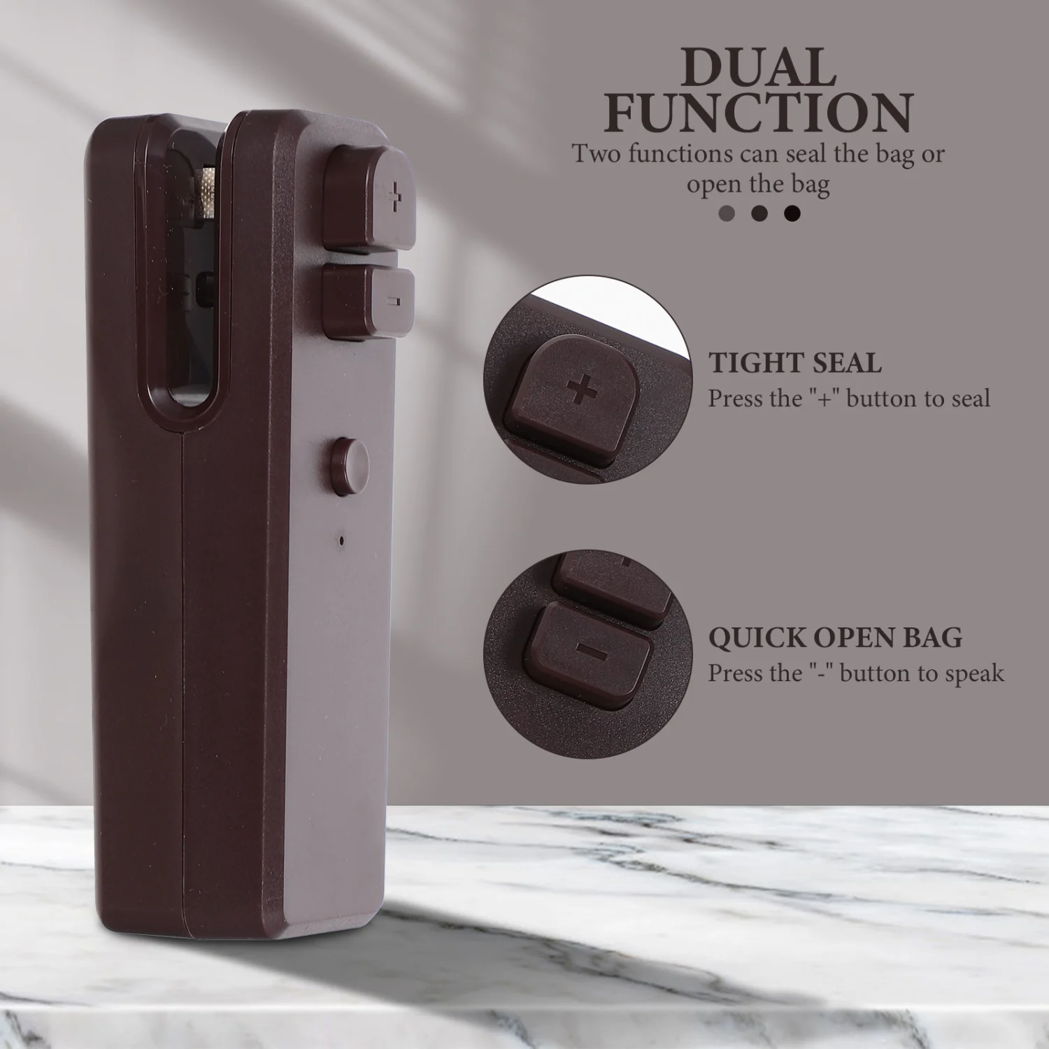 1 Set Rechargeable Mini Sealer Handheld Sealer Chargeable Bag Sealer Portable Bag Sealer