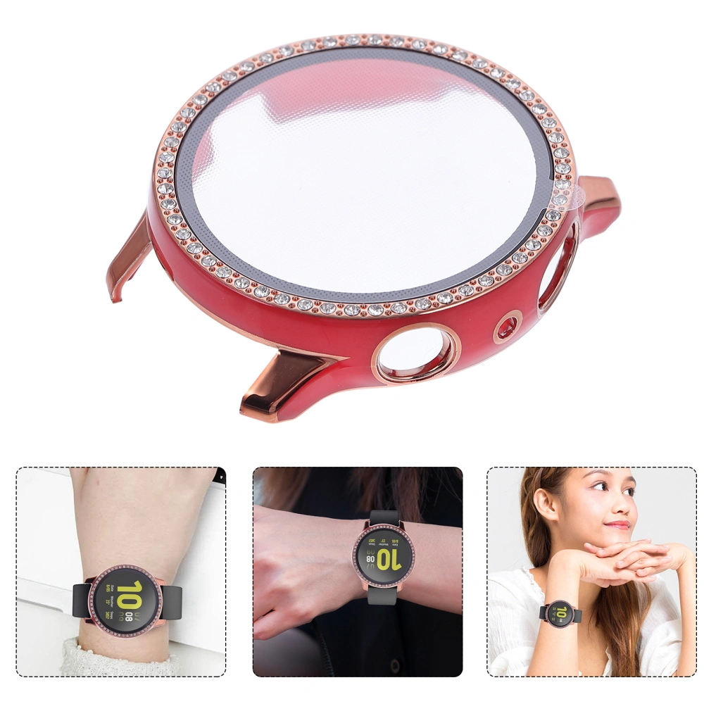 40mm Watch Screen Protector Hard PC Diamonds Cover Compatible with Active2