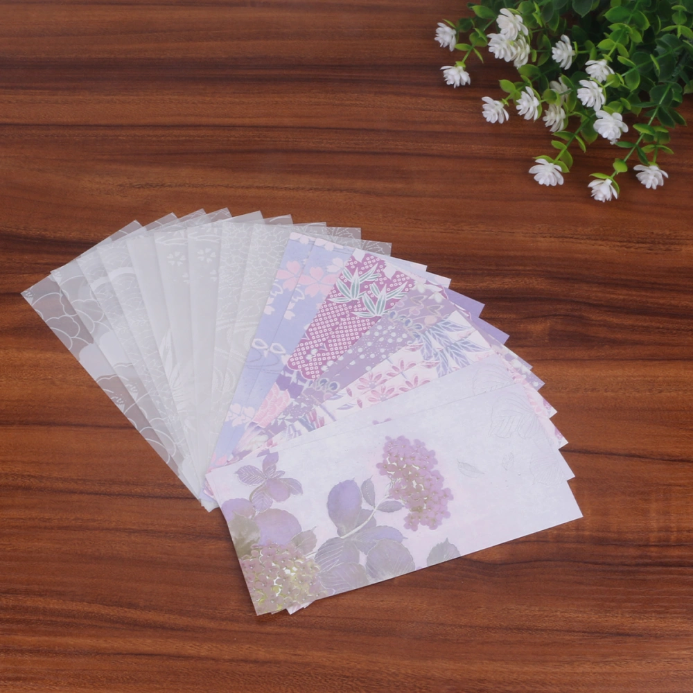 40 Pcs Elegant Greeting Cards DIY Notes Collage Material Paper Small Blessing Cards Colored Wish Cards for Holiday Birthday Supplies (Flying Dance, Charm Character Style, 20 for Each)