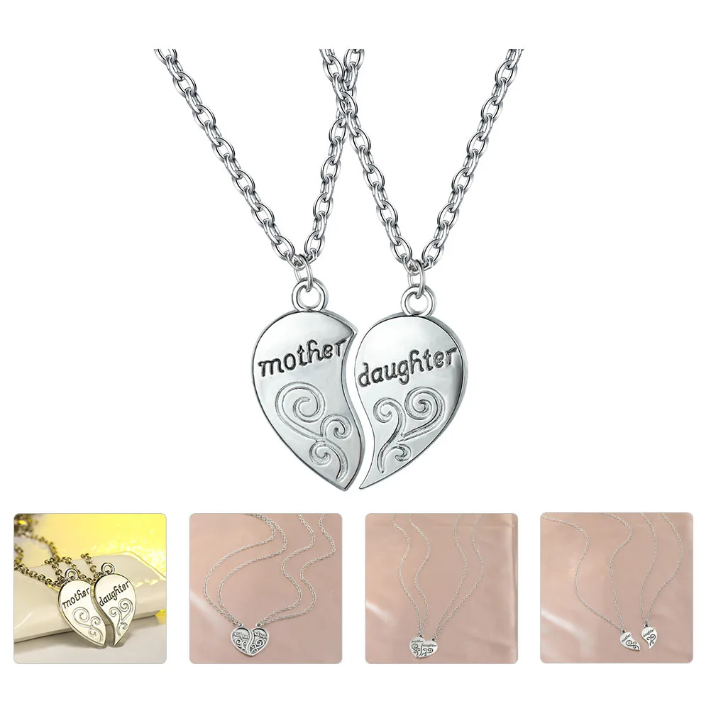 1 Pair Mother Daughter Matching Necklace Fashion Necklace Meaningful Mother's Day Gift
