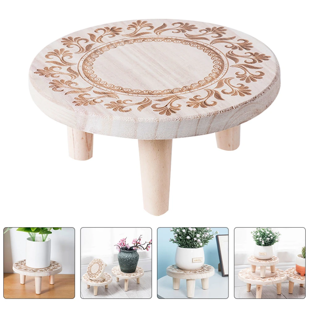 1pc European Style Flowerpot Holder Carved Flower Stand Plant Display Rack