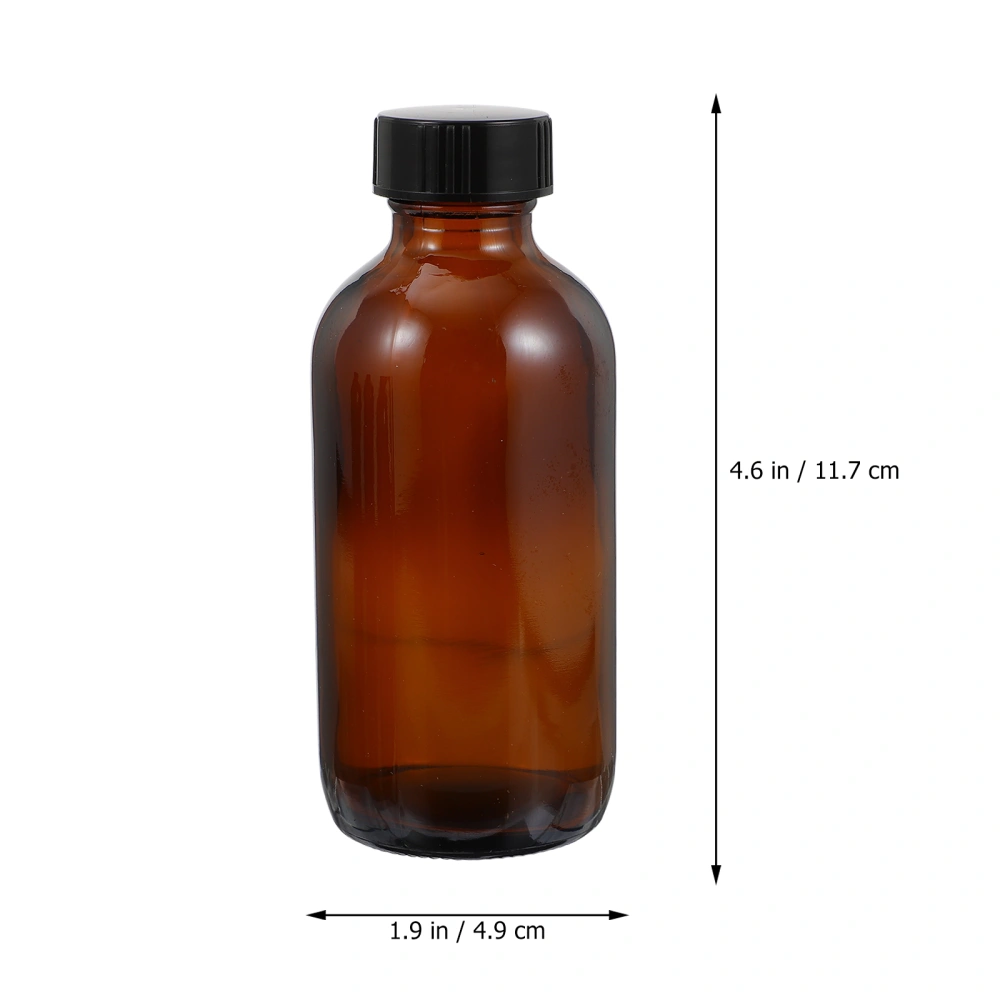 10pcs Glass Reagent Bottle Dispensing Bottle Sample Bottle with 10pcs Seal Caps