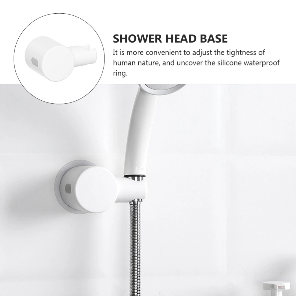 1pc Shower Head Holder Universal Punch-free Shower Nozzle Holder Bracket (White)