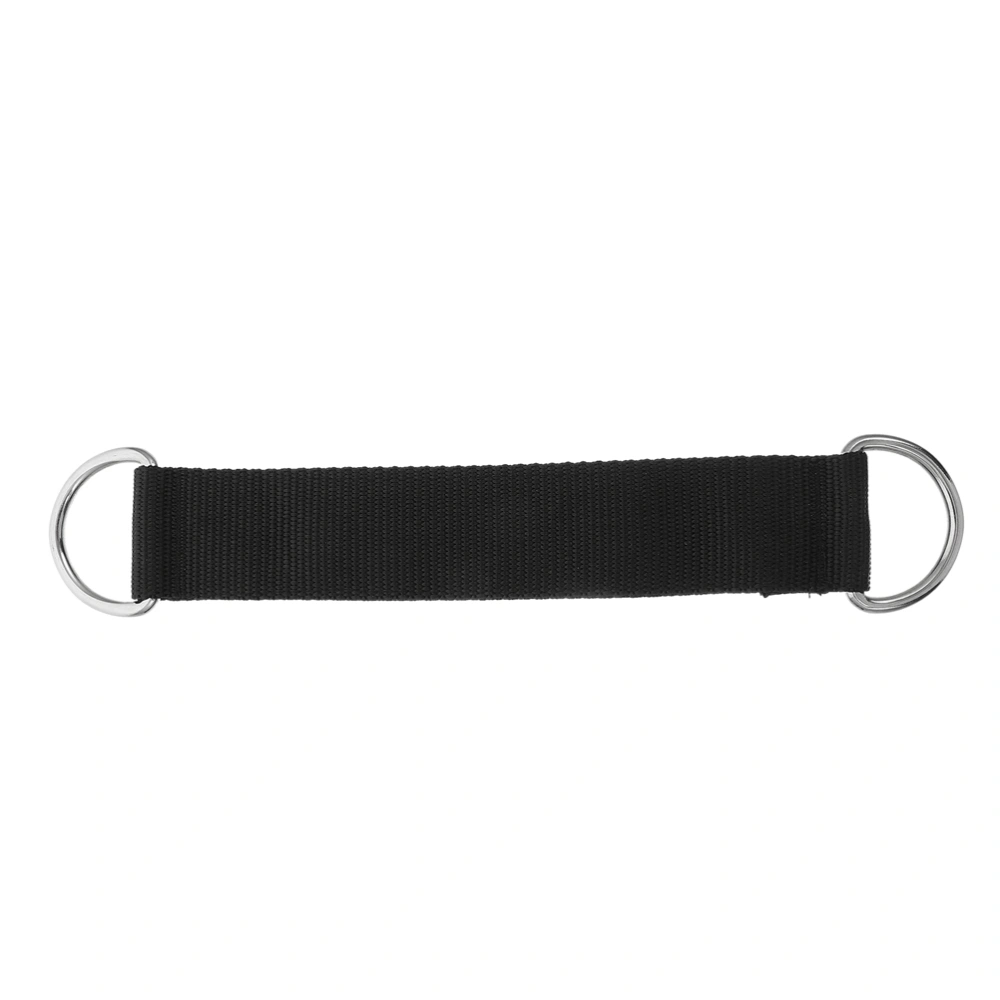 1Pc Practical Gym Fitness Equipment Strap Durable Pulley Hanging Strap (Black)