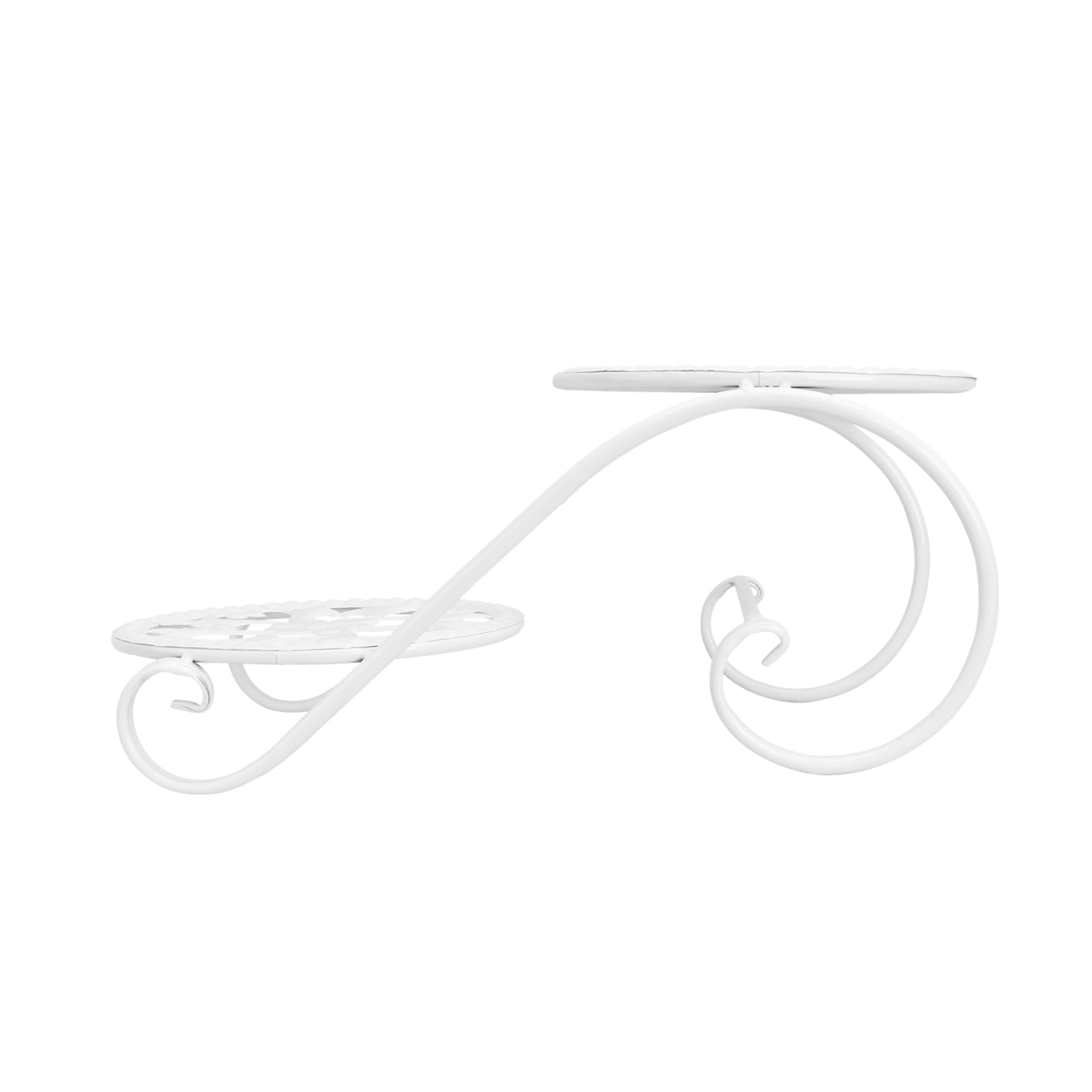 1pc Exquisite Iron Craft Flowerpot Rack Delicate Plant Pot Display Shelf