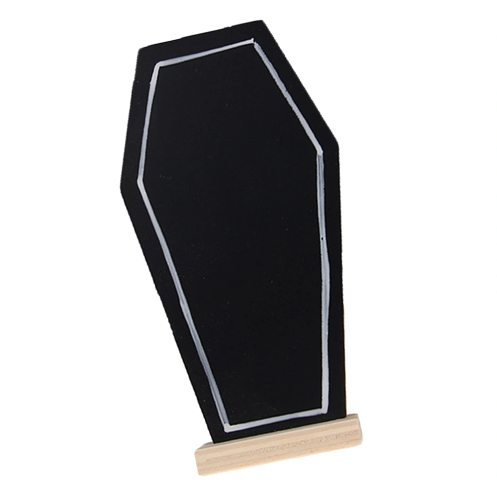 Tombstone Shape Mini Blackboard Decorative Message Board Vertical Chalkboard for Home Bar