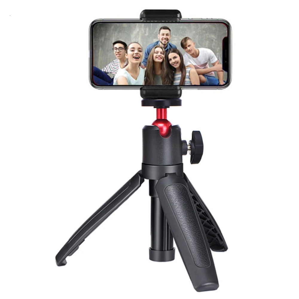 Telescopic Selfie Stick Tripod Multi-function Camera Bracket for Live Streaming Outdoor (Black)