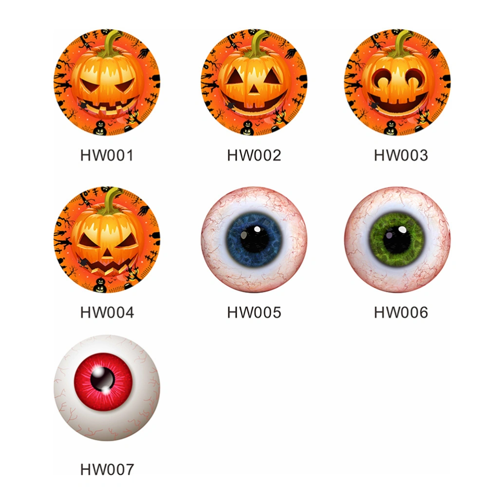 1pc Halloween Sticker Floor Decals Round Creative Horror Eyes Party Festival Decorative Sticker for Halloween Decor (Red)