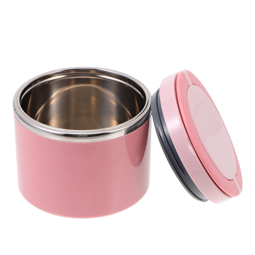 1 Set Thermal Lunch Box Stainless Steel Keep Food Drink Warm Hot Soup Bowl