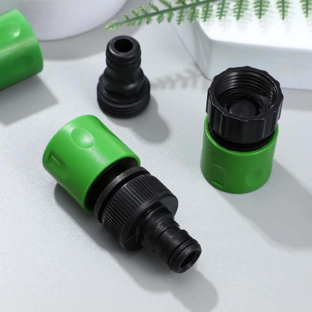 10 Pcs Quick Release Garden Hose Connectors 3/4 Inch Thread Male and Female Faucet Connectors Water Hose Fittings Adapters