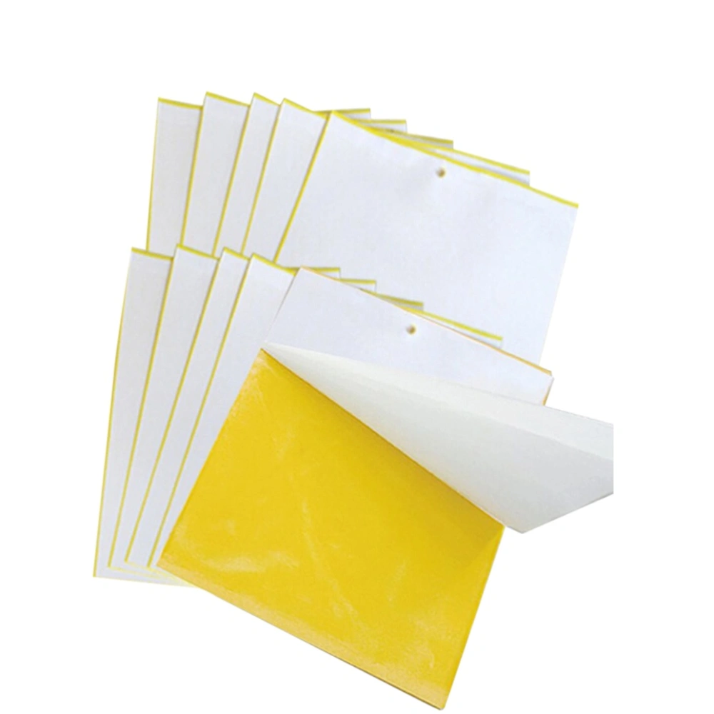 10pcs 15*25cm Double-sided Insect Board Armyworm Insect Traps Exterminate Flying Catching Yellow Plate Board Pest Control Sticky Board