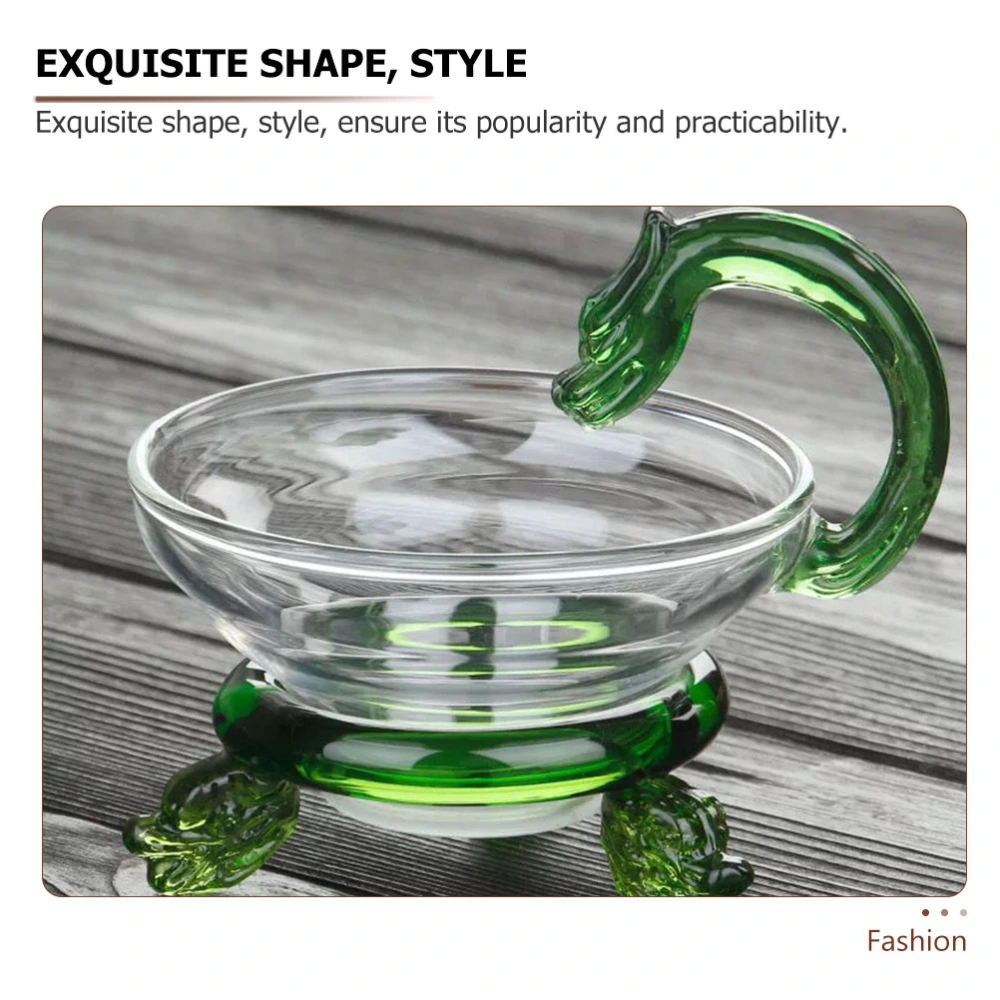 1pc High Borosilicate Glass Tea Filter Strainer Tea Strainer Tea Infuser (Green)