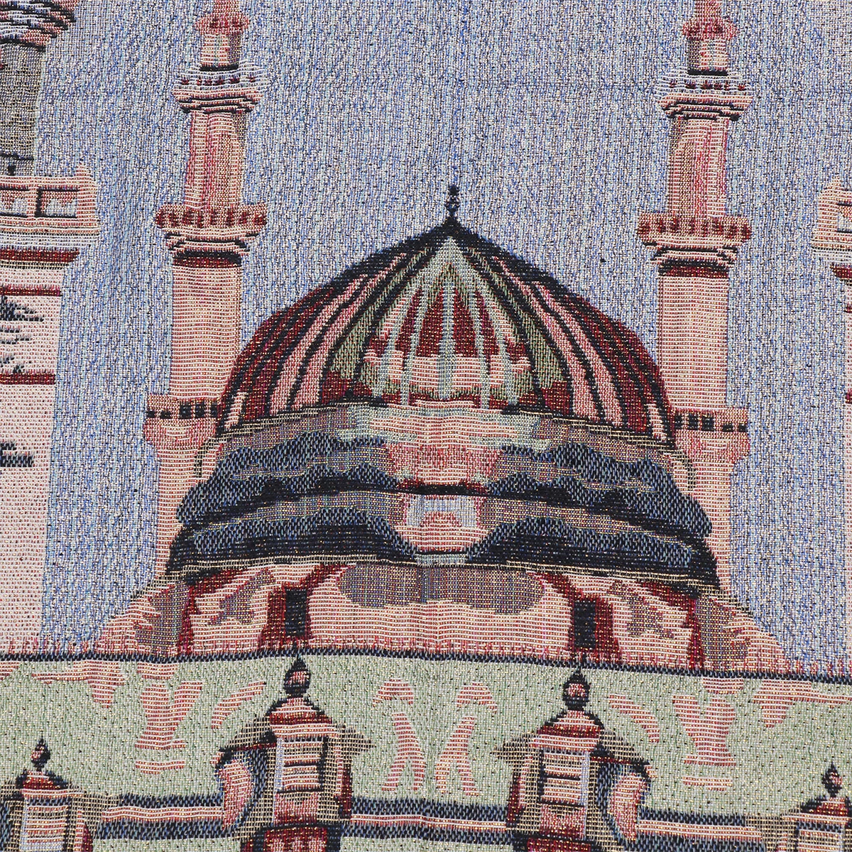 Mosque Pattern Prayer Mat Cotton Muslim Prayer Rug Carpet for Living Room Bedroom Hall