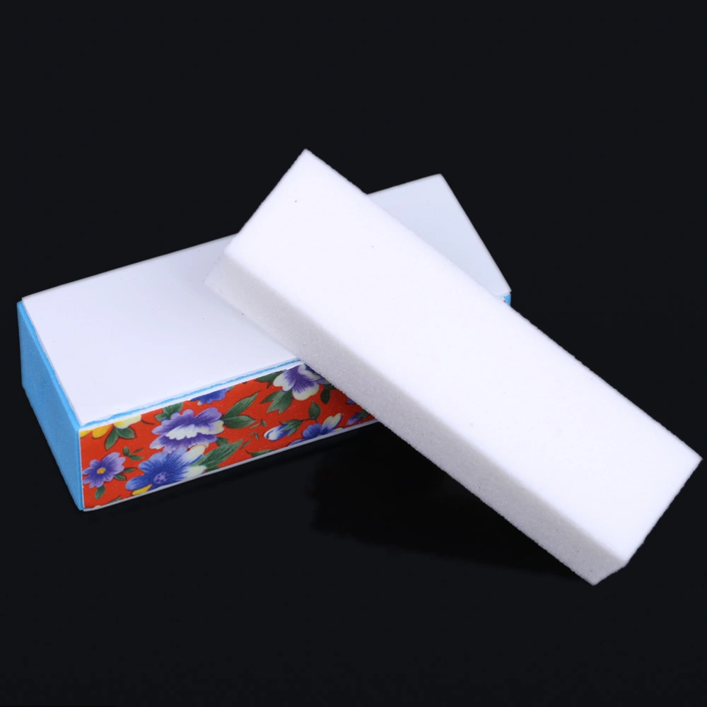 5 Pcs Professional Nail Art Buffer File Block Manicure Set Rectangular Nail Files Brush Nail Art Supplies