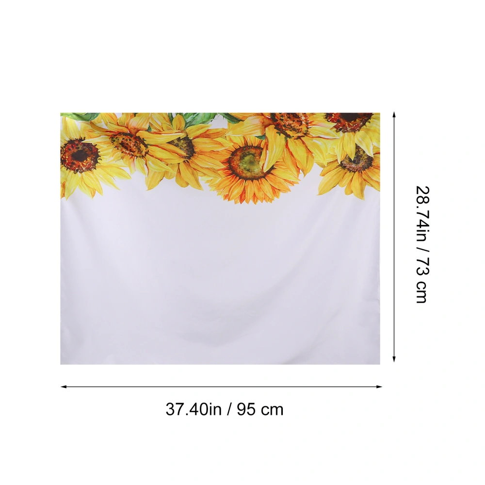 1pc Hanging Cloth Sunflower Tapestry Wall Background Cloth Home Decoration