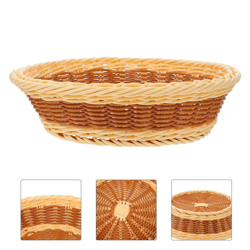 1Pc Household Fruit Basket Household Food Storage Holder Bread Basket Table Decor