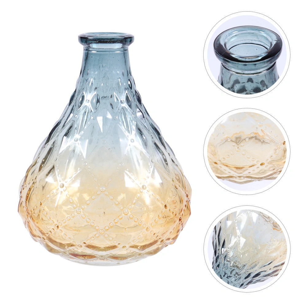 Fashionable Glass Vase Chic Desktop Vase Household Vase Decorative Vase