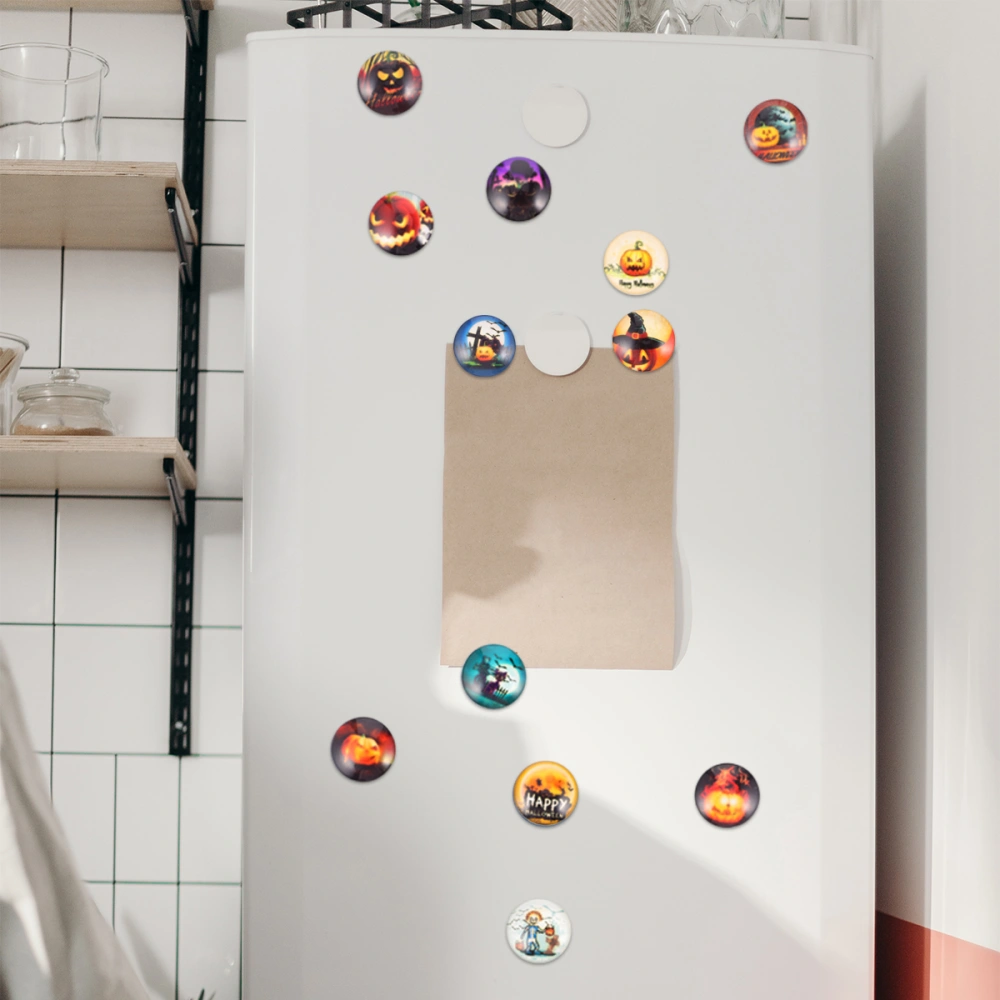 12Pcs Refrigerator Magnets Halloween Style Fridge Magnet for Home Decoration