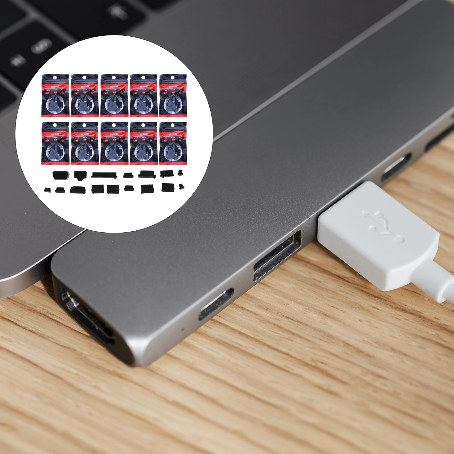 160pcs/10 Packs Laptop Charging Port Dust Plugs Laptop Dustproof Stoppers