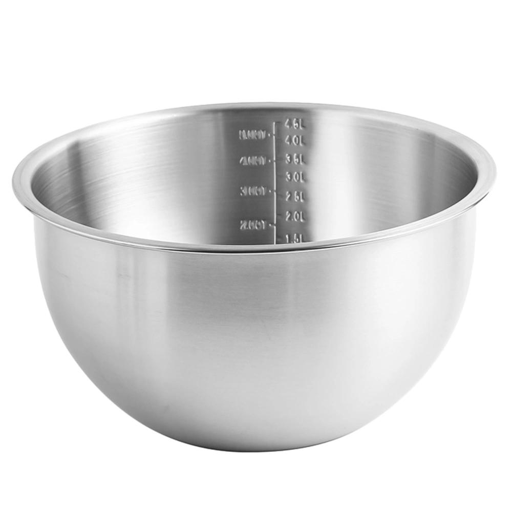 1Pc Household Food Grade Egg Bowl Stainless Steel Cooking Pot for Home Kitchen (20CM, Silver)