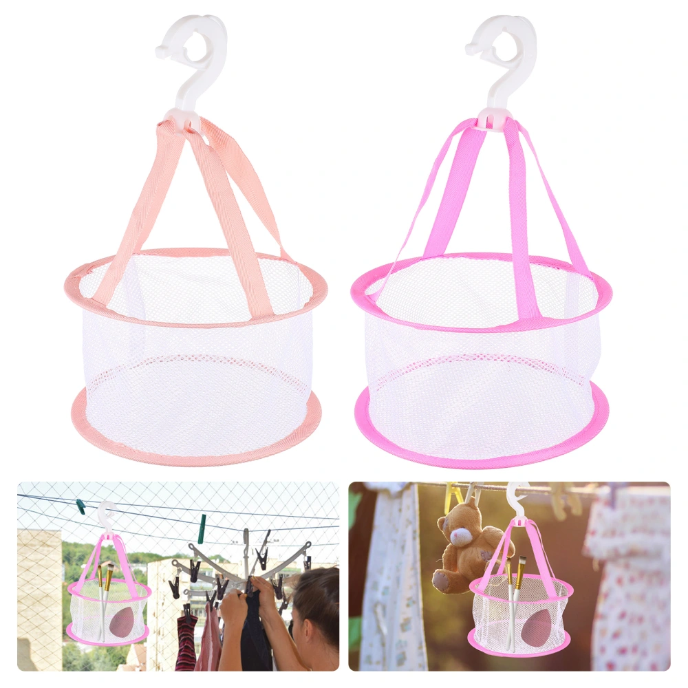 2pcs Makeup Puff Drying Basket Makeup Brush Drying Tool Drying Net Bag