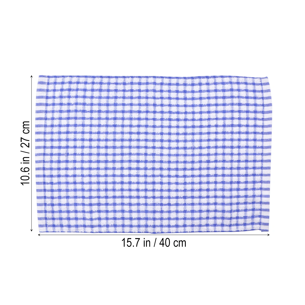 40x27CM Premium Cotton Dish Cloth High Duty Absorbent Kitchen Towel Tea Towel - Blue