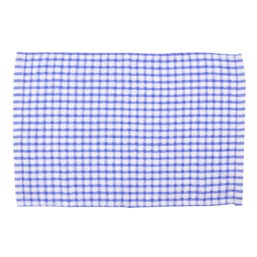 40x27CM Premium Cotton Dish Cloth High Duty Absorbent Kitchen Towel Tea Towel - Blue