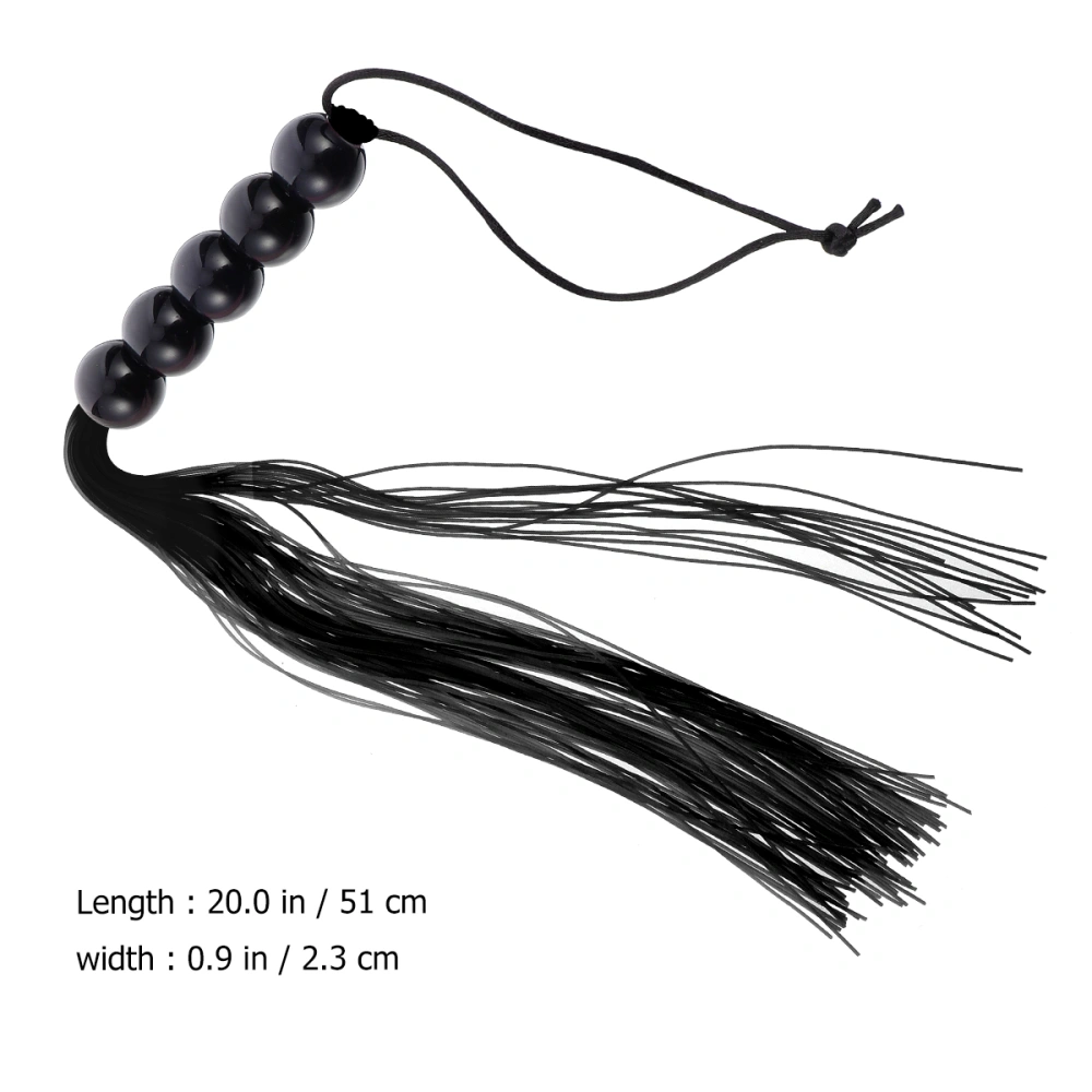 Flogger Whip Tickler Silicone Tassel Teasing Flirting Game Toy for Adult Sex