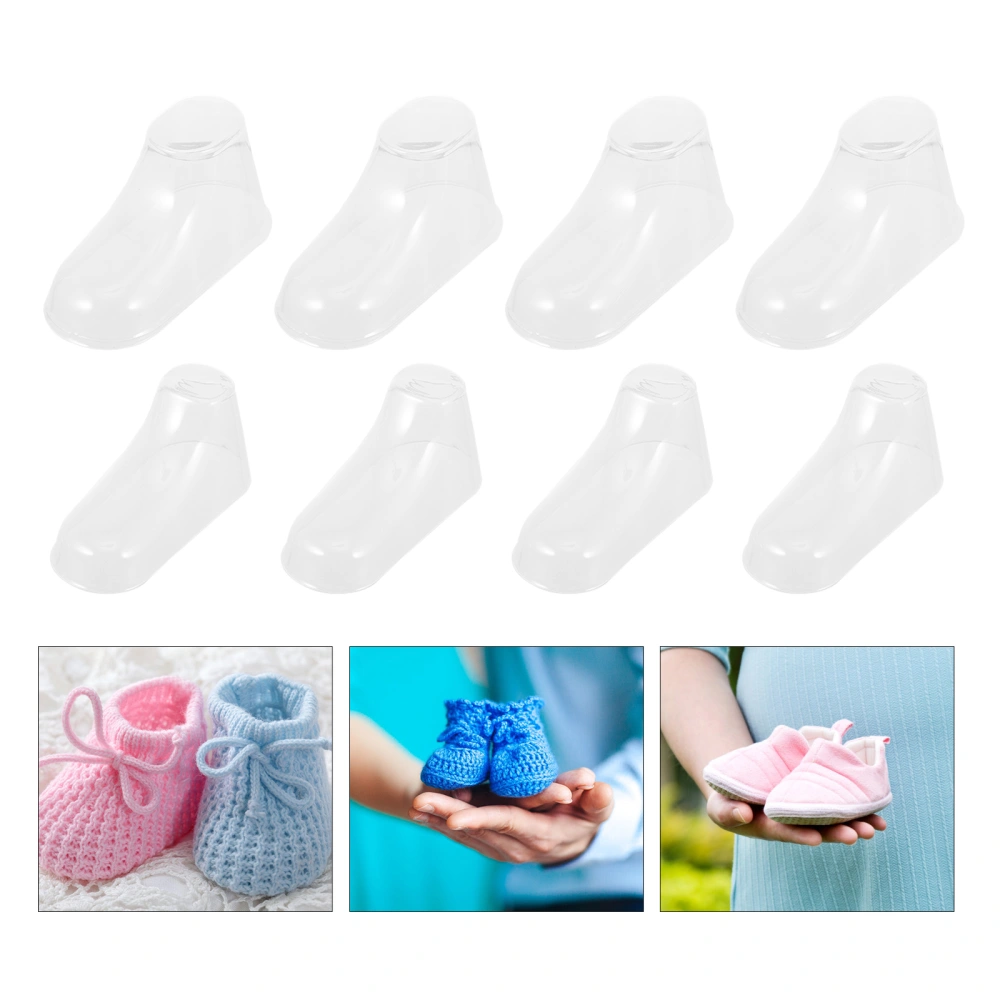 40pcs Clear Baby Feet Booties Display Stand Toddler Socks Display Holder