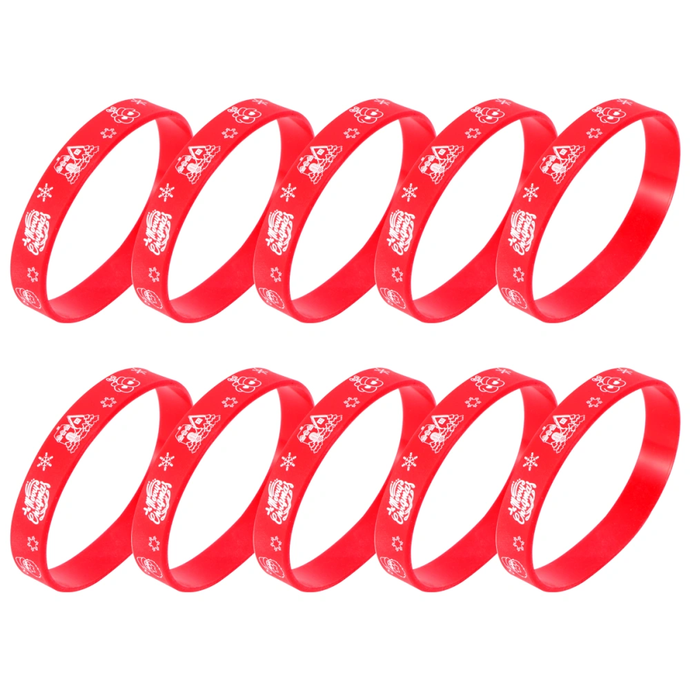 10pcs Christmas Decoration Bracelet Fashion Unisex All-match Wristband