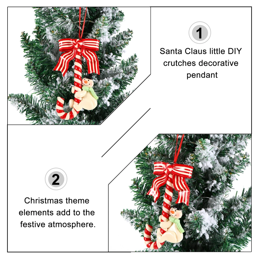 1pc Candy Cane Hanging Ornament Christmas Party Pendant Holiday Decoration