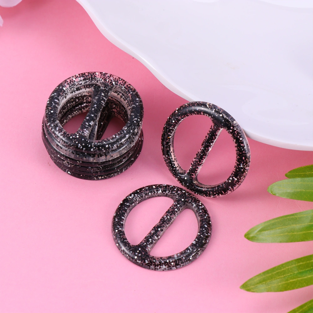 50pcs Fashion T-shirt Clips Round Shape Clip Rings Decoration Clothing Corner Knotted Buckles for Summer Costume