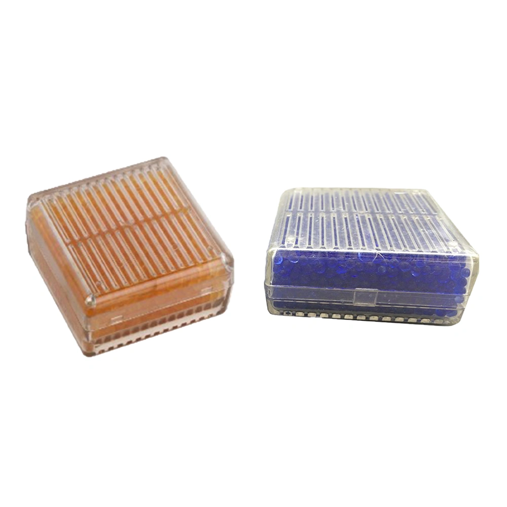 2PCS Dehumidification Box Moisture Absorber Deodorant Moisture Proof Box for Wardrobe Closet (Blue and Orange)