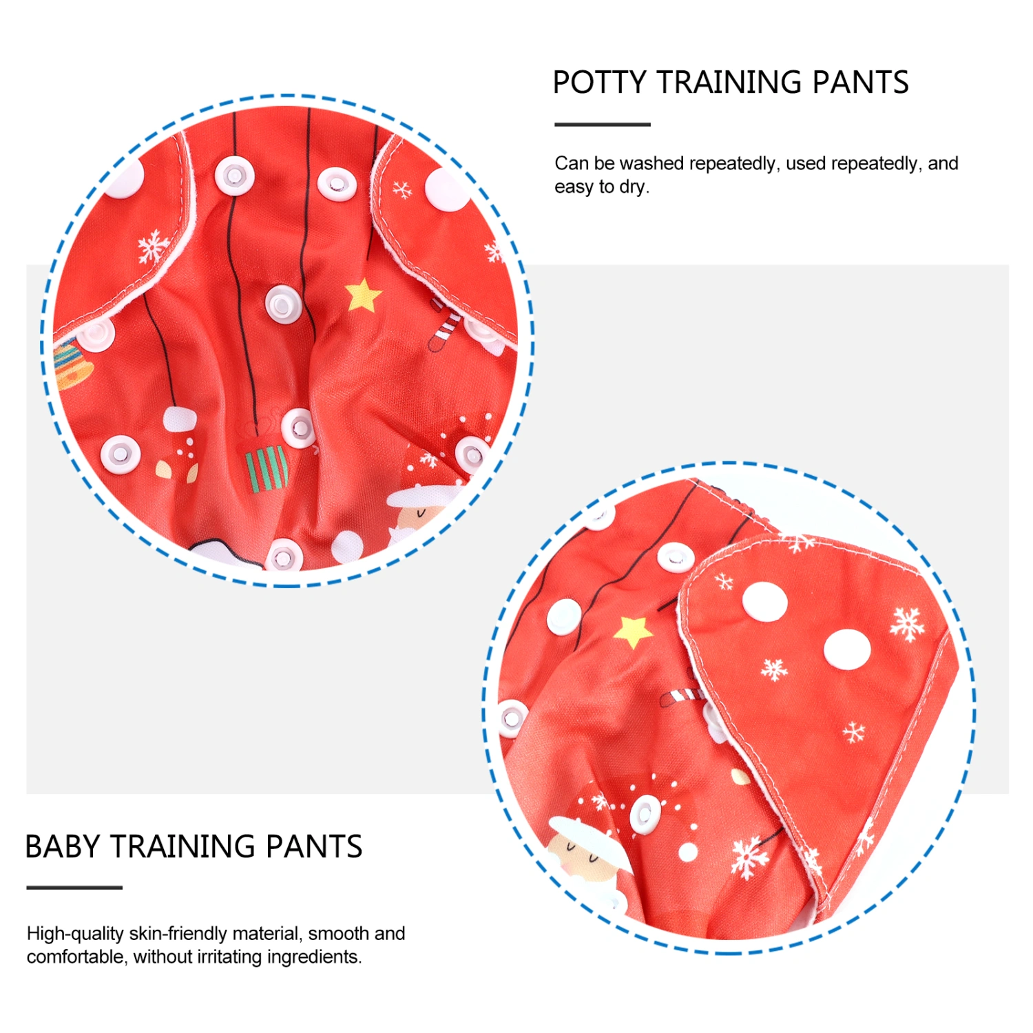 1pc Waterproof Nappy Pants Adjustable Baby Diaper Pants Potty Training Pants