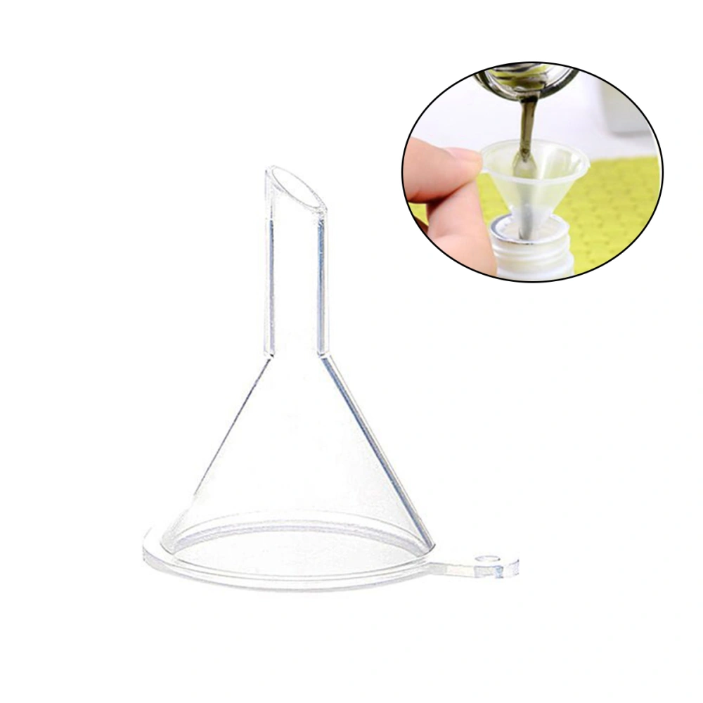 20 PCS Small Clear Plastic Funnels for Transferring Cosmetic Liquids Perfume Oil